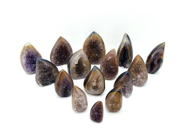 Pink and Yellow Amethyst Flames